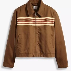 Levi's Brown Jacket with Cream Stripes
